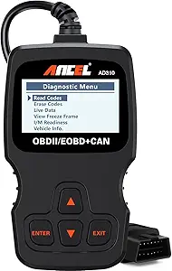 ANCEL AD310 Classic Enhanced Universal OBD II Scanner Car Engine Fault Code Reader CAN Diagnostic Scan Tool, Read and Clear Error Codes for 1996 or Newer OBD2 Protocol Vehicle (Black Brand ANCEL Power Source Corded Electric Product Dimensions 8.9"L x 6.9"W x 1.4"H Operating System Linux Screen Size 2.4 Inches