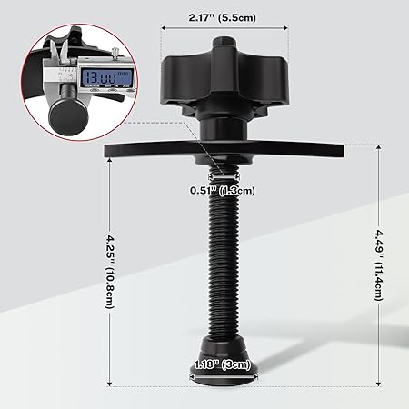 BILITOOLS Brake Caliper Compression Tool Heavy Duty Disc Brake Caliper Piston Pad Compressor Spreader Tool - Image 2